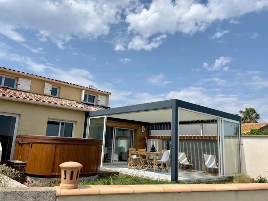 Villa Avec Spa & Vue Panomarique Sur L'Etang Pérols Dış mekan fotoğraf